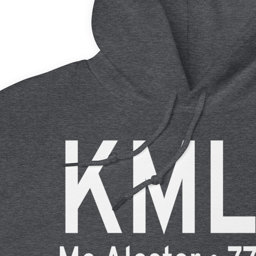 Mc Alester Regional Airport (KMLC) ICAO Hoodie Sweatshirt 