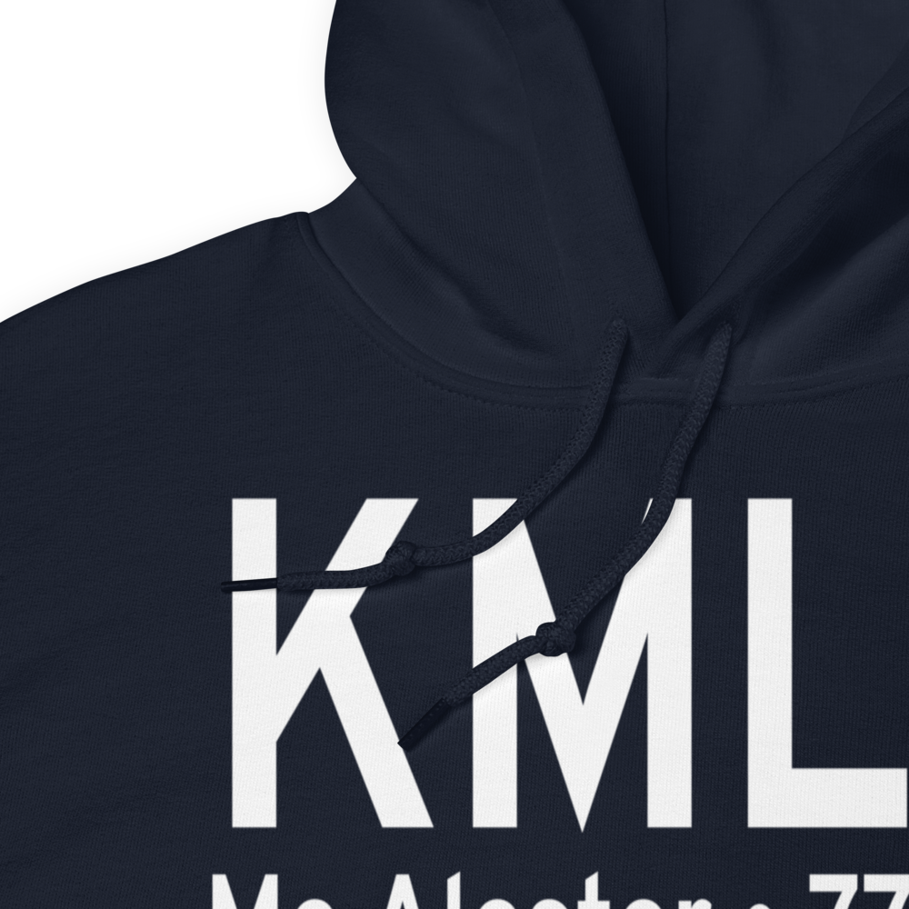 Mc Alester Regional Airport (KMLC) ICAO Hoodie Sweatshirt 