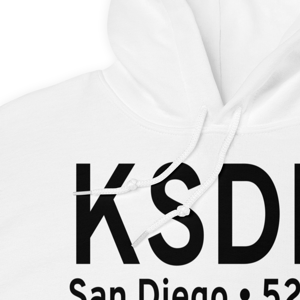 Brown Field Municipal Airport (KSDM) ICAO Hoodie Sweatshirt 