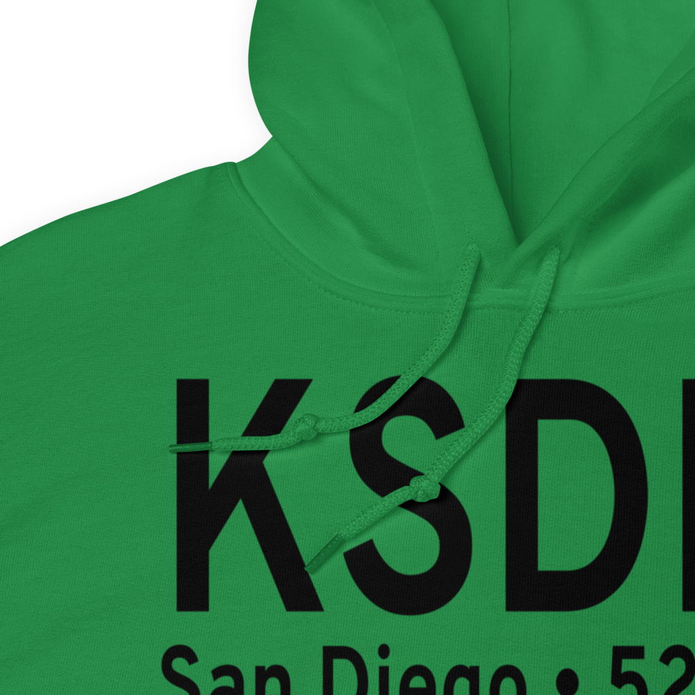 Brown Field Municipal Airport (KSDM) ICAO Hoodie Sweatshirt 