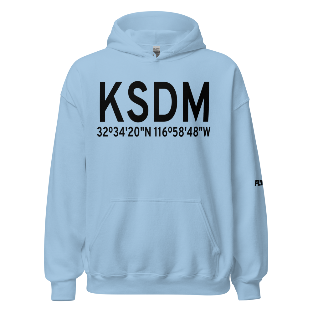 Brown Field Municipal Airport (KSDM) ICAO Hoodie Sweatshirt 