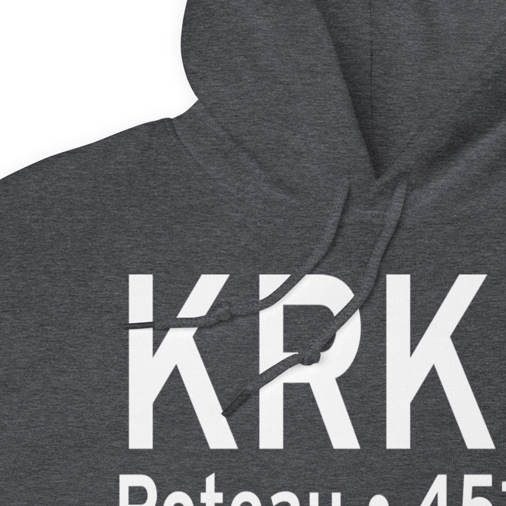 Robert S Kerr Airport (KRKR) ICAO Hoodie Sweatshirt 