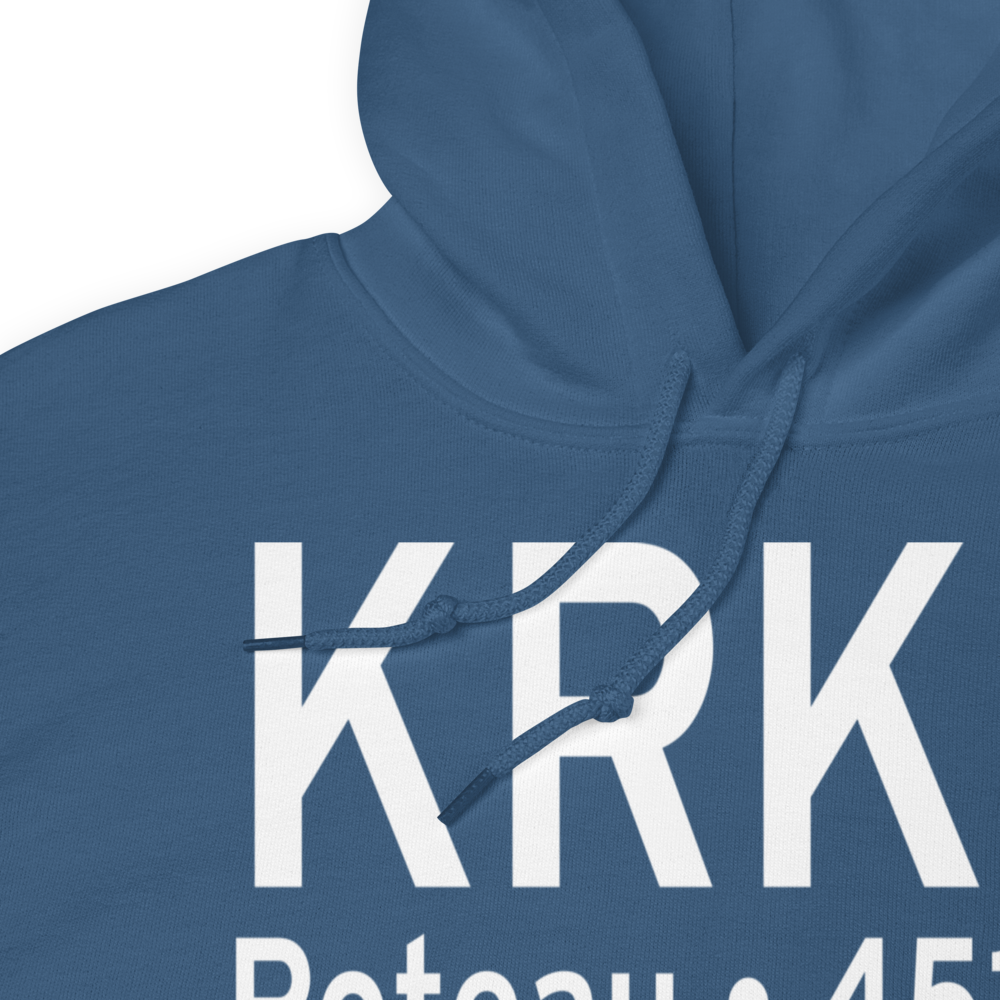 Robert S Kerr Airport (KRKR) ICAO Hoodie Sweatshirt 