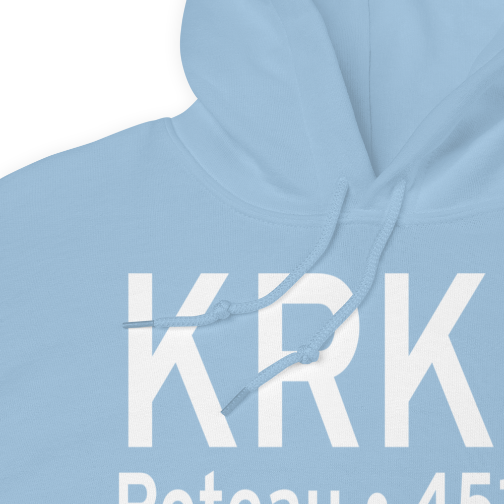 Robert S Kerr Airport (KRKR) ICAO Hoodie Sweatshirt 