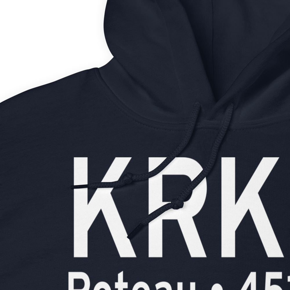Robert S Kerr Airport (KRKR) ICAO Hoodie Sweatshirt 