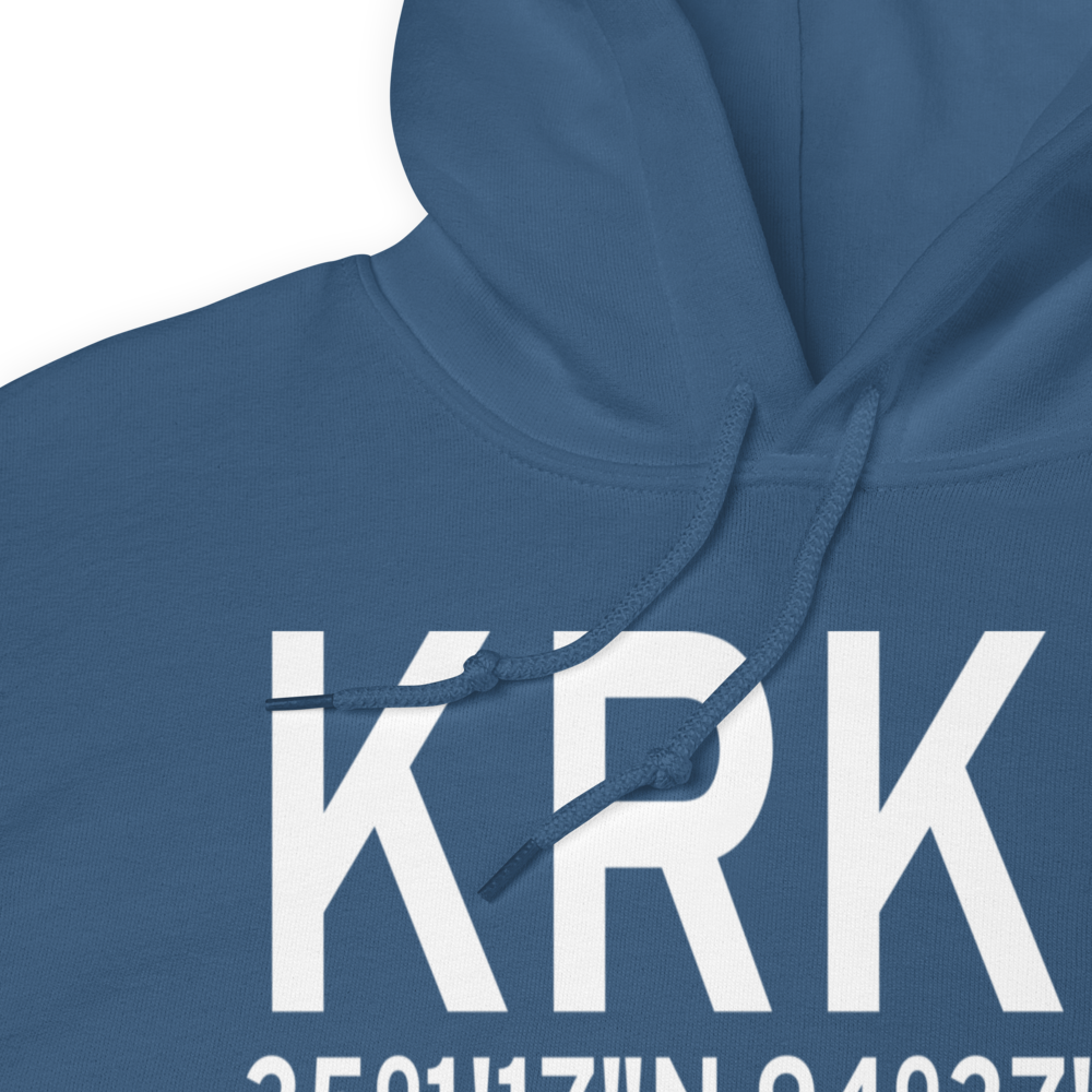 Robert S Kerr Airport (KRKR) ICAO Hoodie Sweatshirt 