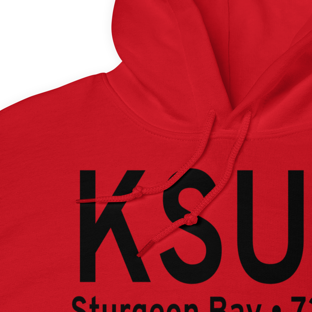 Door County Cherryland Airport (KSUE) ICAO Hoodie Sweatshirt 