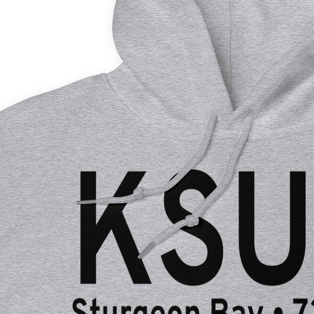 Door County Cherryland Airport (KSUE) ICAO Hoodie Sweatshirt 