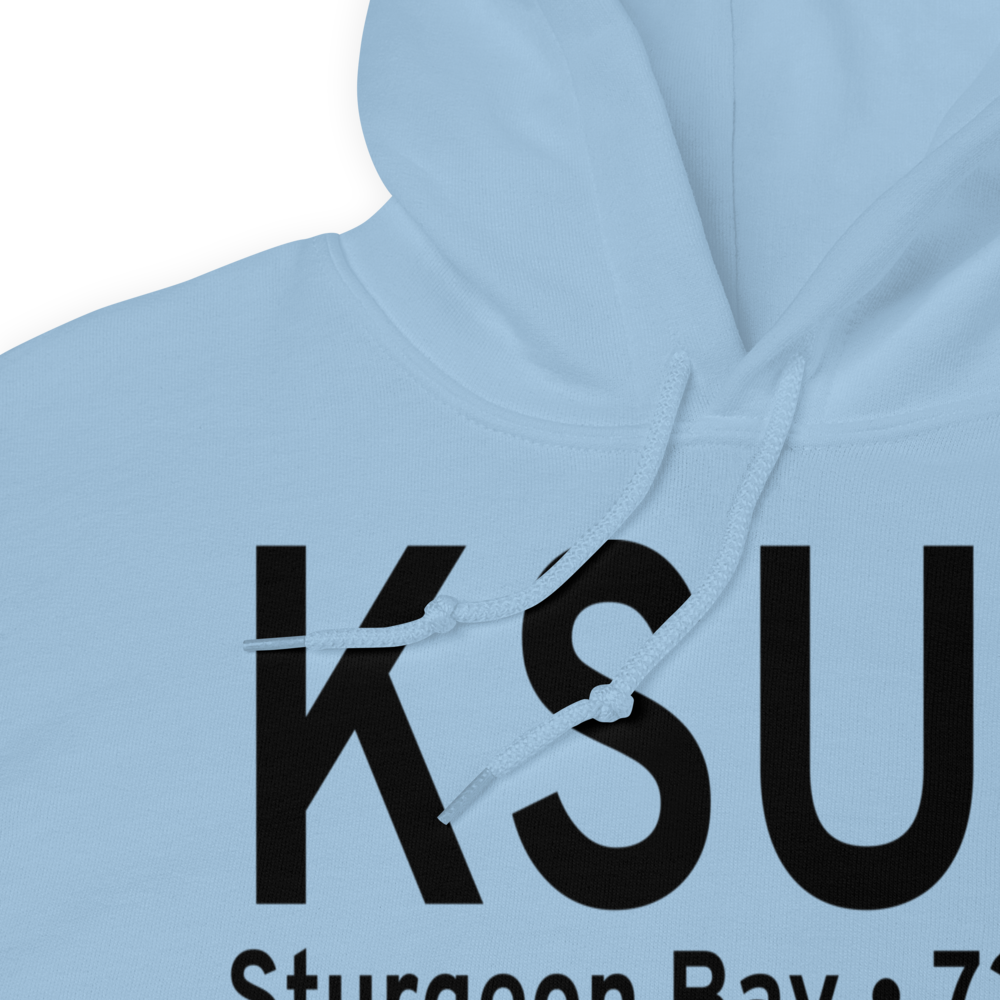 Door County Cherryland Airport (KSUE) ICAO Hoodie Sweatshirt 