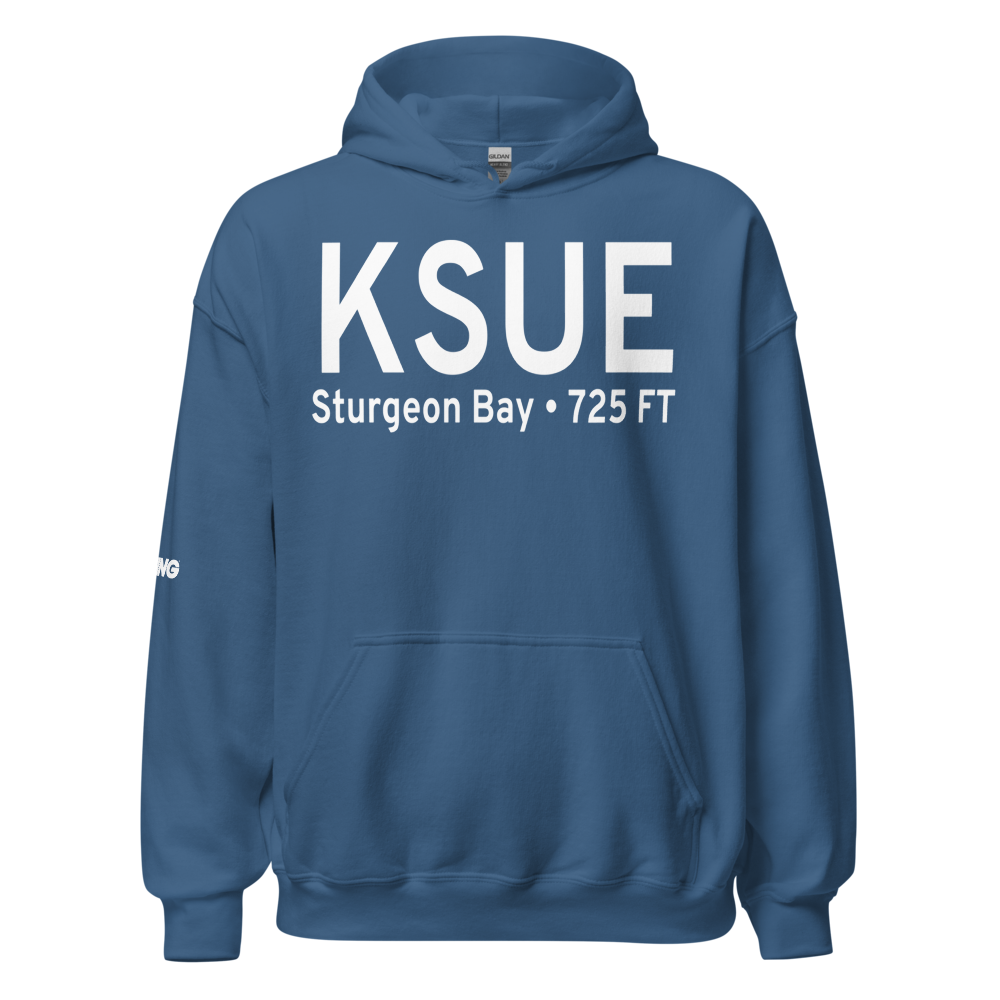 Door County Cherryland Airport (KSUE) ICAO Hoodie Sweatshirt 
