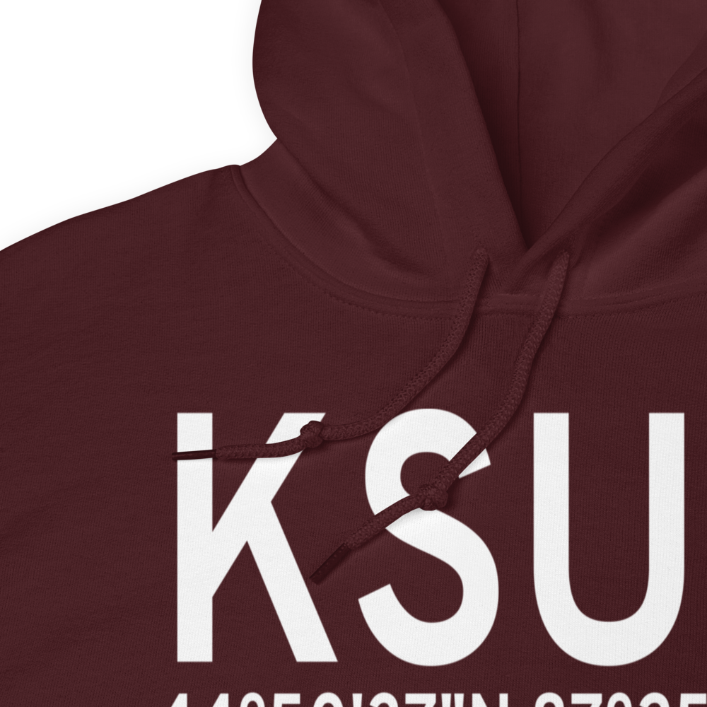 Door County Cherryland Airport (KSUE) ICAO Hoodie Sweatshirt 