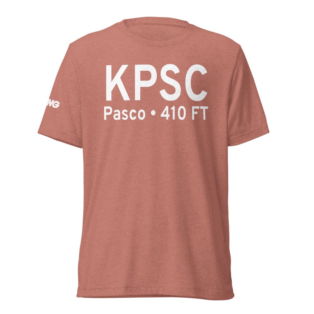 Tri Cities Airport (KPSC) ICAO Tri-blend T-Shirt 