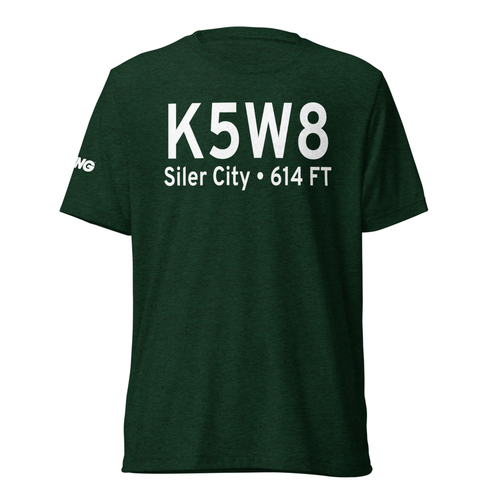 Siler City Municipal Airport (K5W8) ICAO Tri-blend T-Shirt 