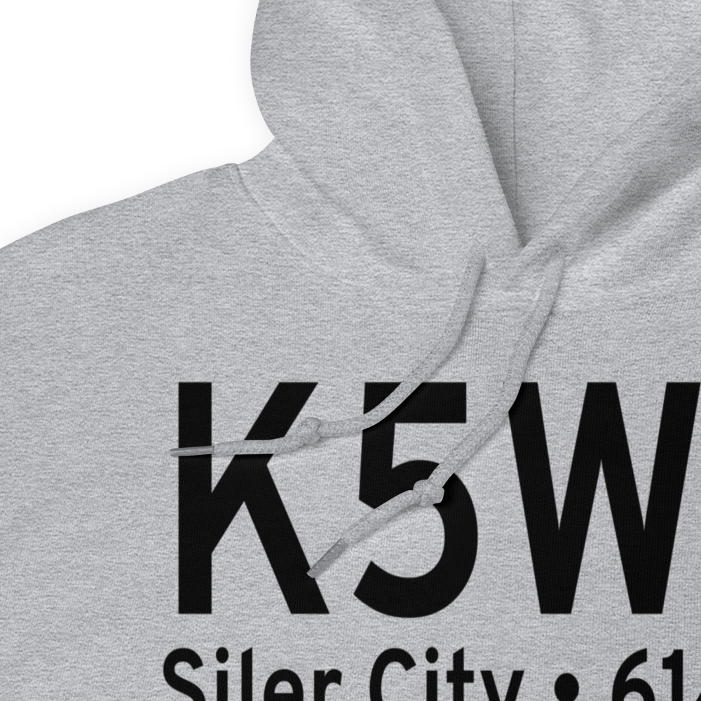 Siler City Municipal Airport (K5W8) ICAO Hoodie Sweatshirt 