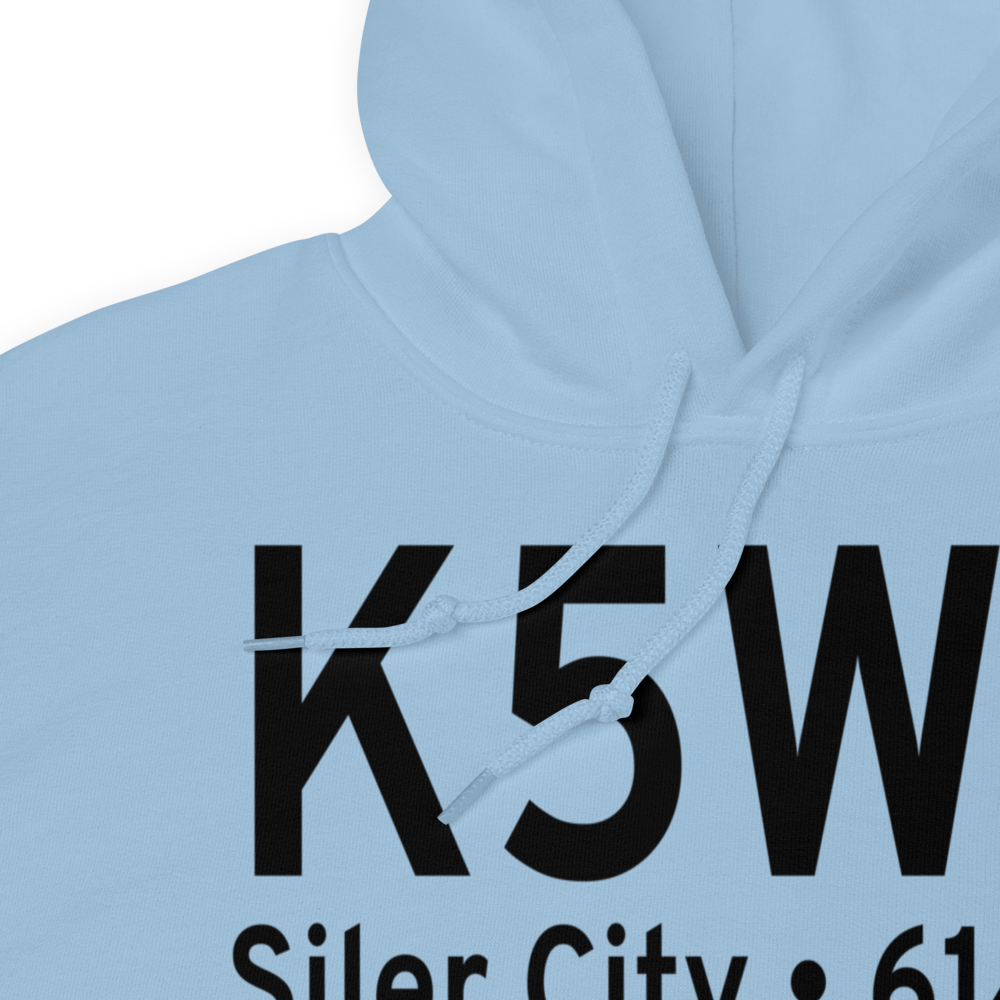Siler City Municipal Airport (K5W8) ICAO Hoodie Sweatshirt 