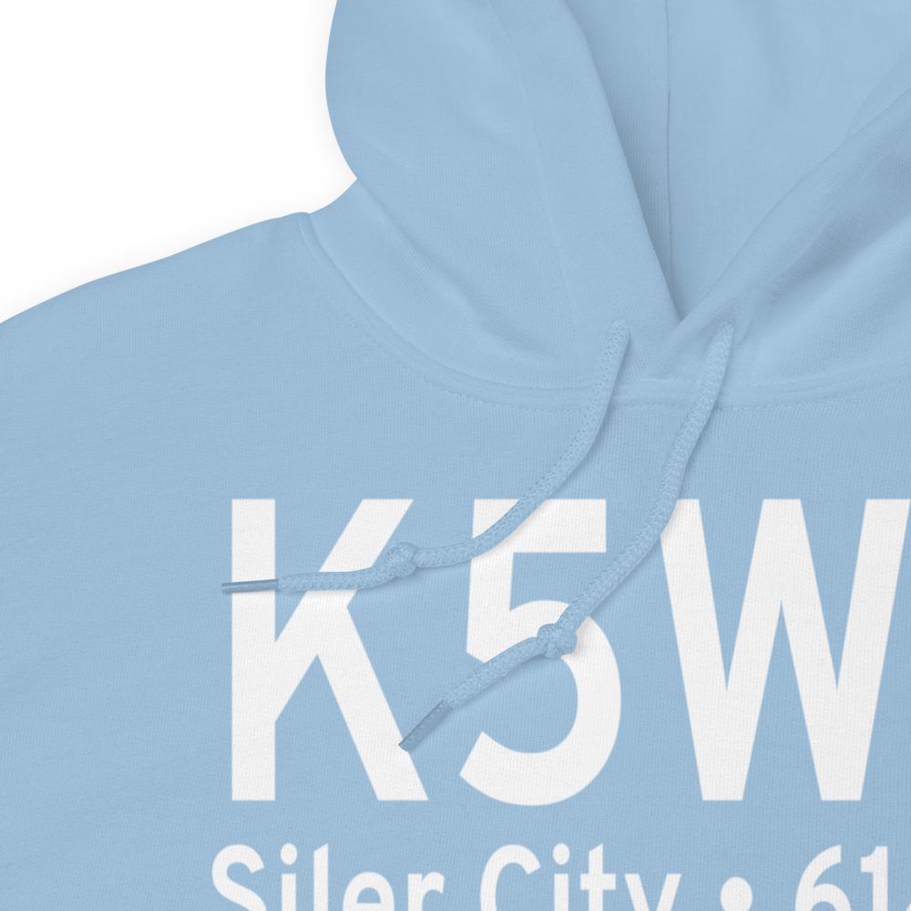 Siler City Municipal Airport (K5W8) ICAO Hoodie Sweatshirt 