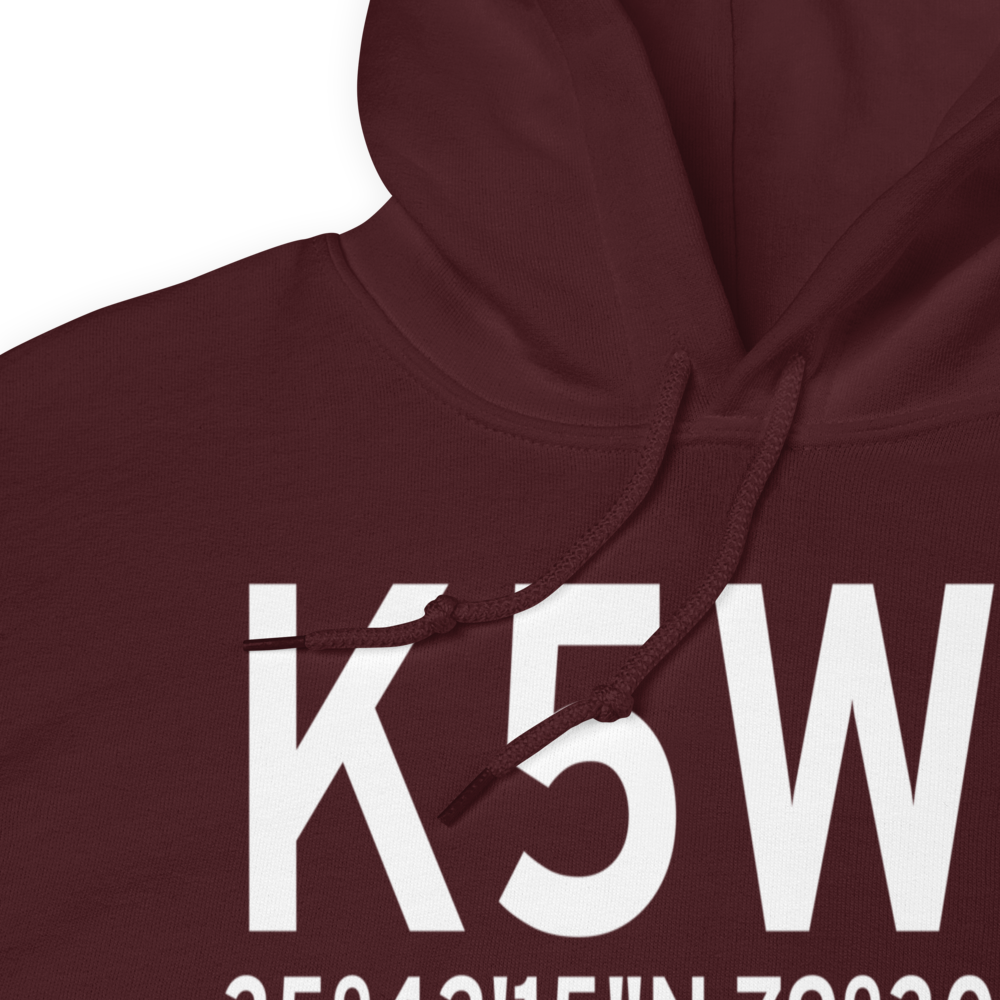 Siler City Municipal Airport (K5W8) ICAO Hoodie Sweatshirt 