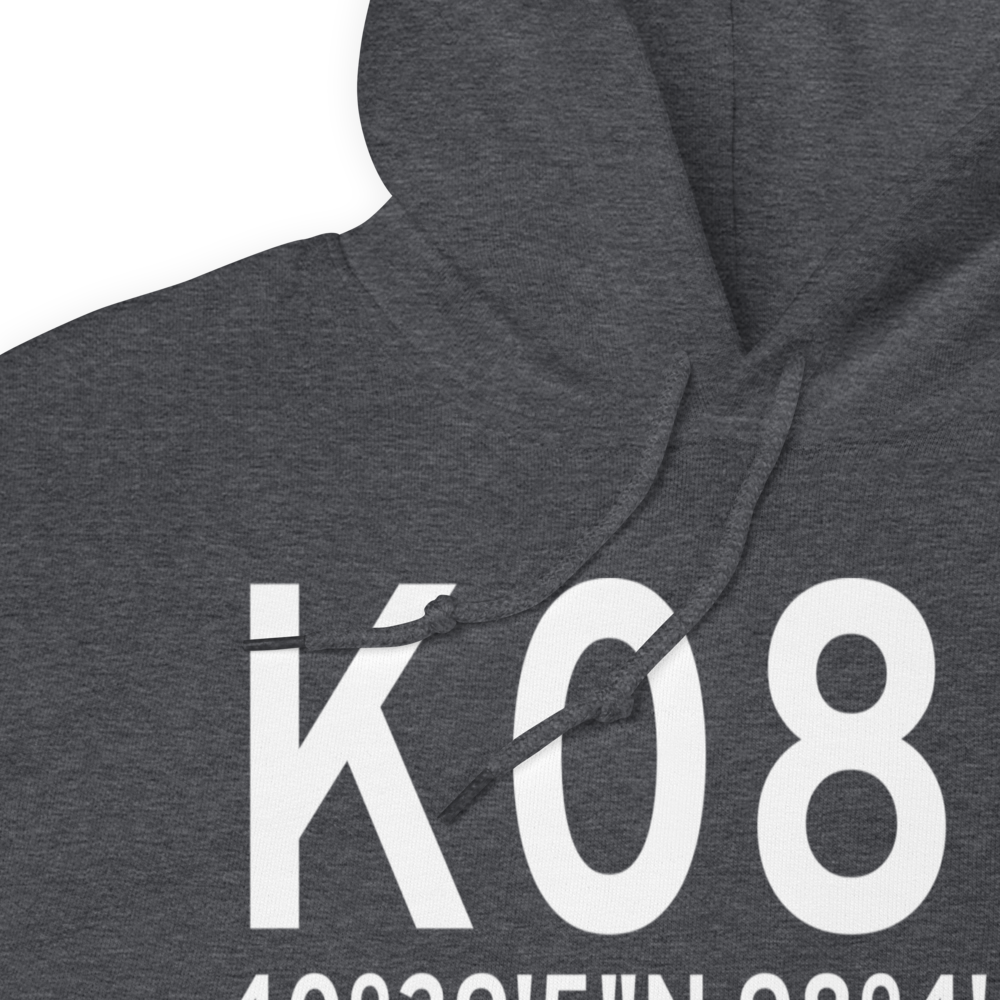 Harvard State Airport (K08K) ICAO Hoodie Sweatshirt 