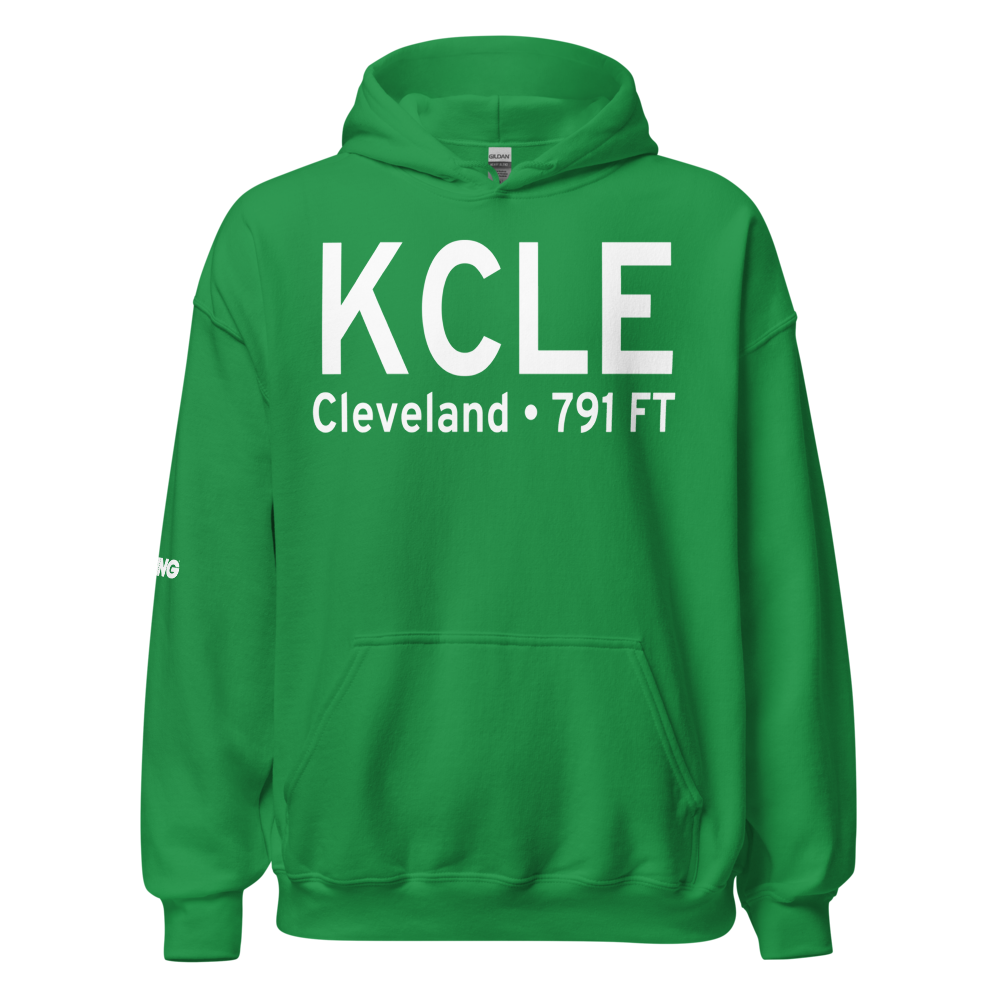 Cleveland Hopkins International Airport (KCLE) ICAO Hoodie Sweatshirt 