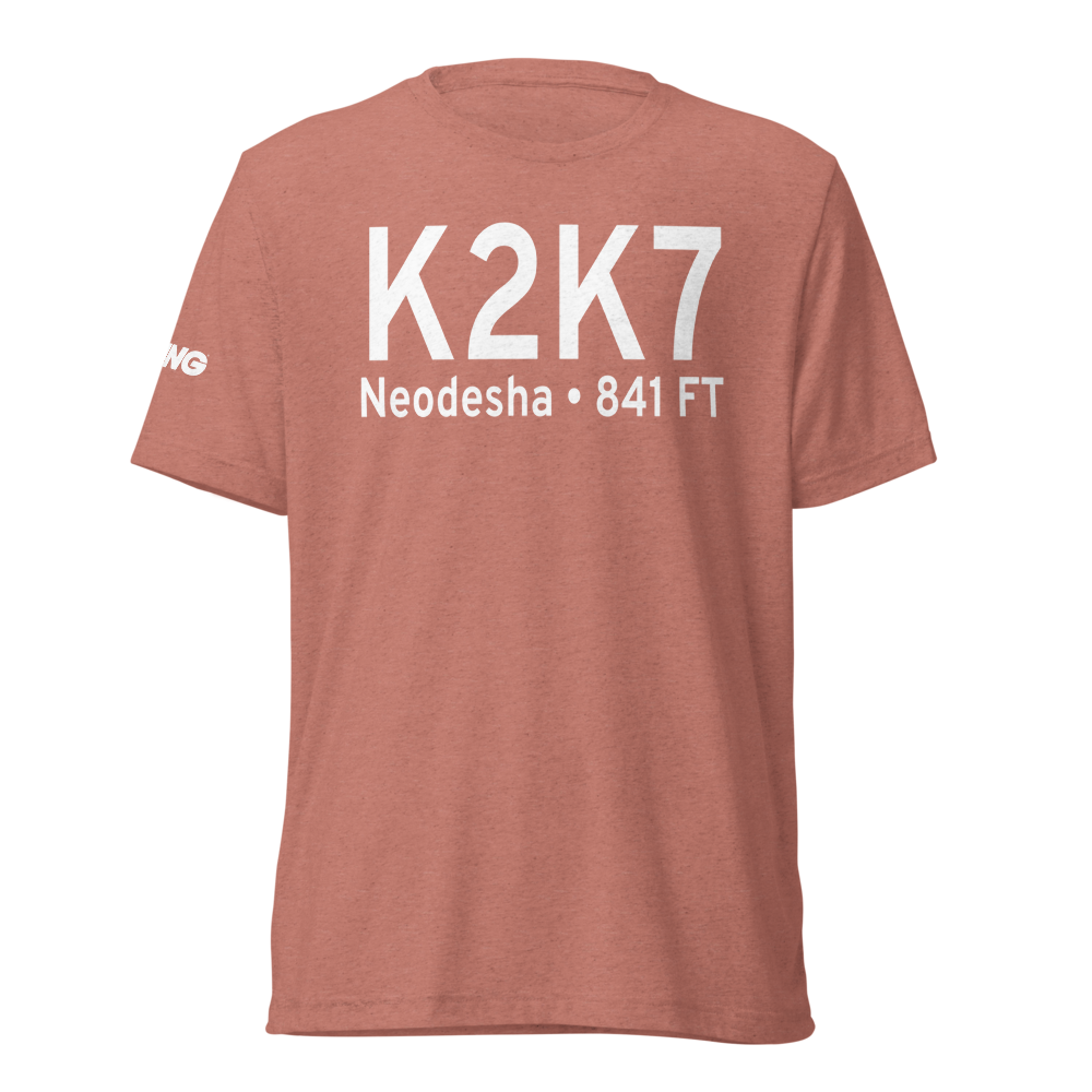 Neodesha Municipal Airport (K2K7) ICAO Tri-blend T-Shirt 