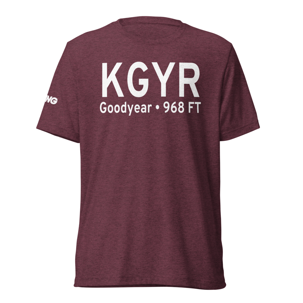 Phoenix Goodyear Airport (KGYR) ICAO Tri-blend T-Shirt 