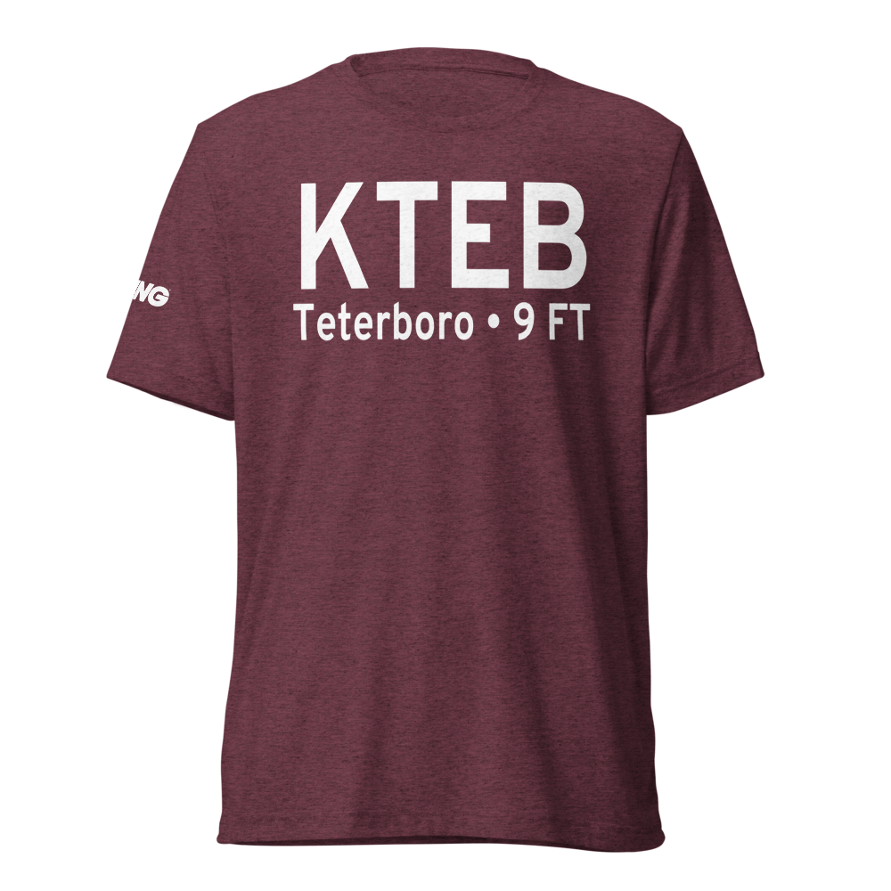 Teterboro Airport (KTEB) ICAO Tri-blend T-Shirt 