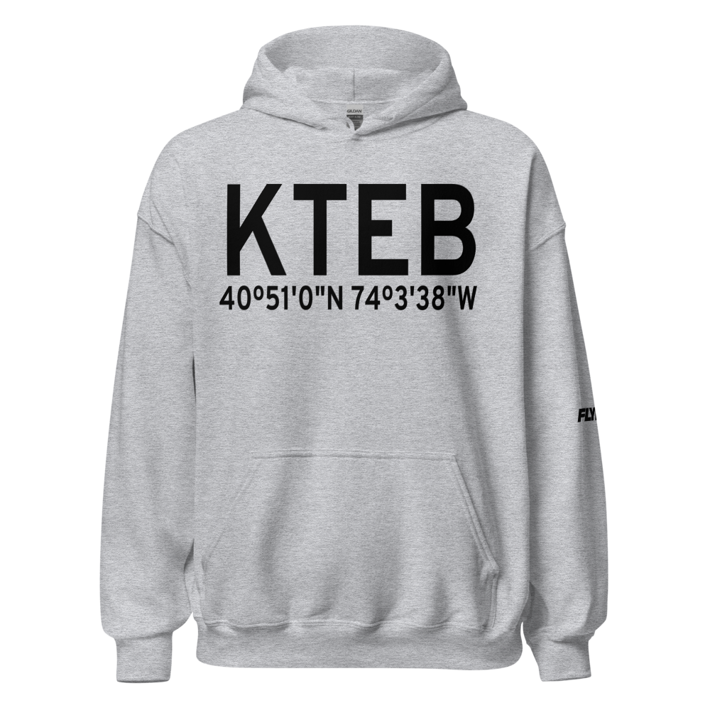 Teterboro Airport (KTEB) ICAO Hoodie Sweatshirt 