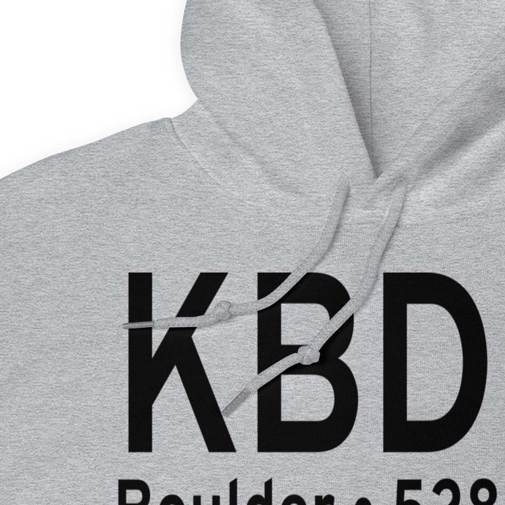 Boulder Municipal Airport (KBDU) ICAO Hoodie Sweatshirt 