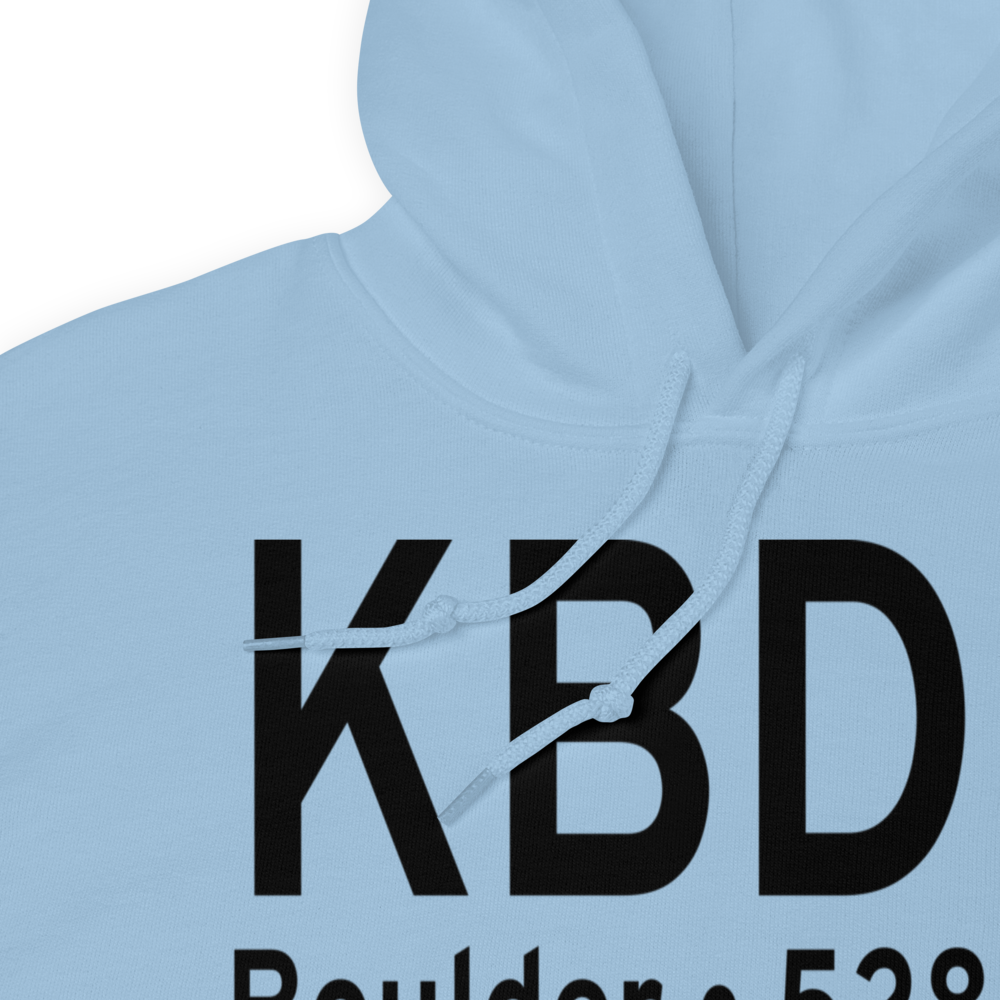 Boulder Municipal Airport (KBDU) ICAO Hoodie Sweatshirt 