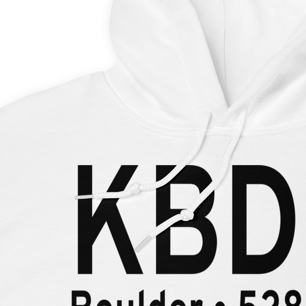 Boulder Municipal Airport (KBDU) ICAO Hoodie Sweatshirt 