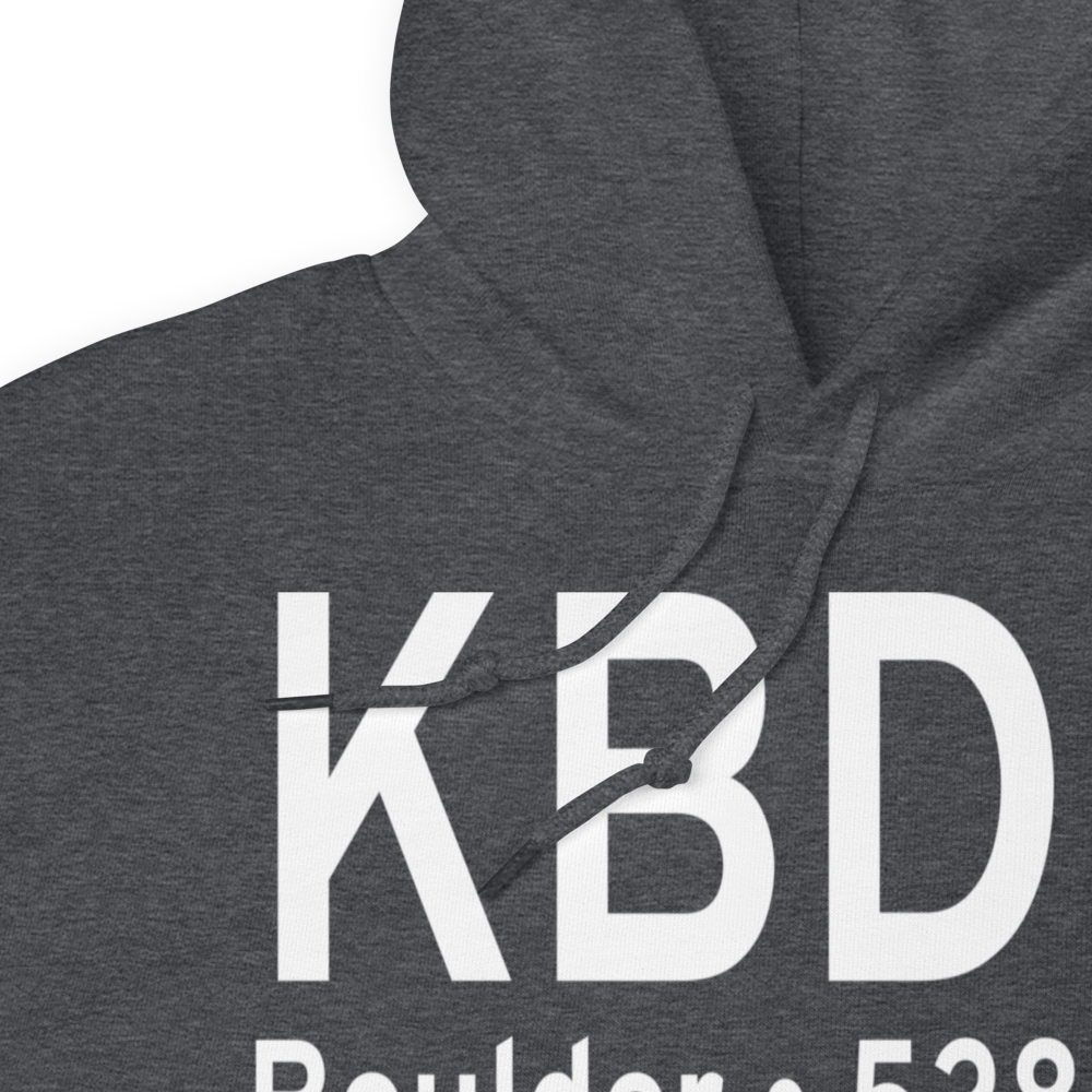 Boulder Municipal Airport (KBDU) ICAO Hoodie Sweatshirt 