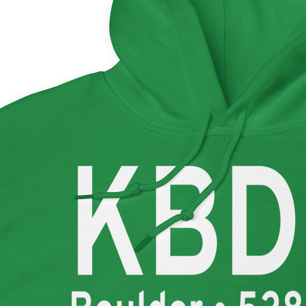 Boulder Municipal Airport (KBDU) ICAO Hoodie Sweatshirt 