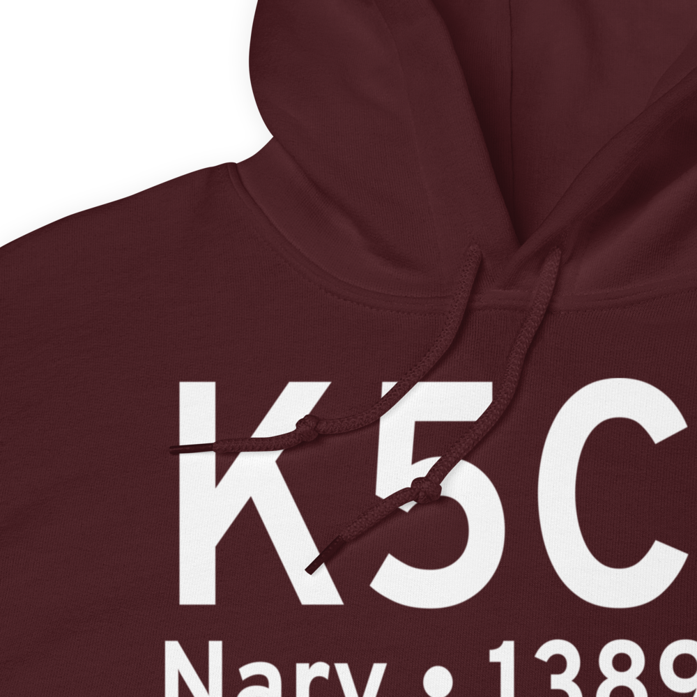 Nary National Shefland Field (K5C3) ICAO Hoodie Sweatshirt 
