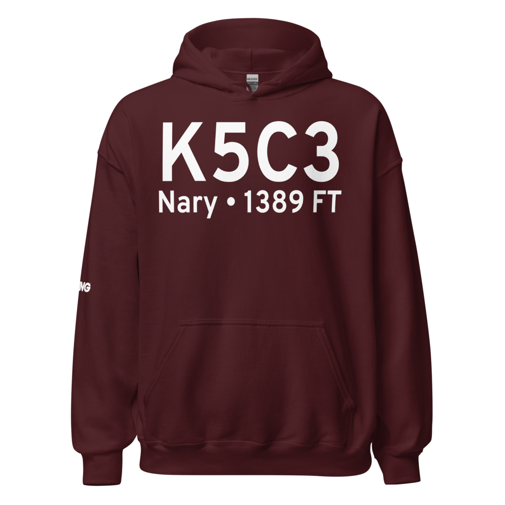 Nary National Shefland Field (K5C3) ICAO Hoodie Sweatshirt 