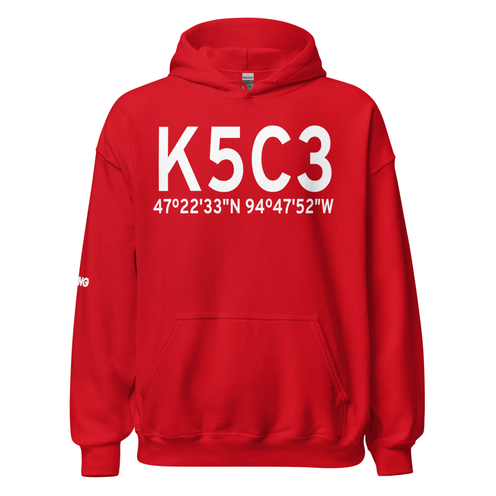 Nary National Shefland Field (K5C3) ICAO Hoodie Sweatshirt 