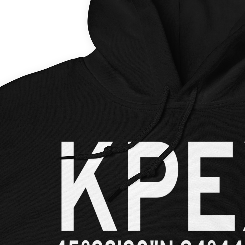 Paynesville Municipal Airport (KPEX) ICAO Hoodie Sweatshirt 