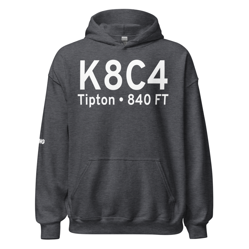 Mathews Memorial Airport (K8C4) ICAO Hoodie Sweatshirt 