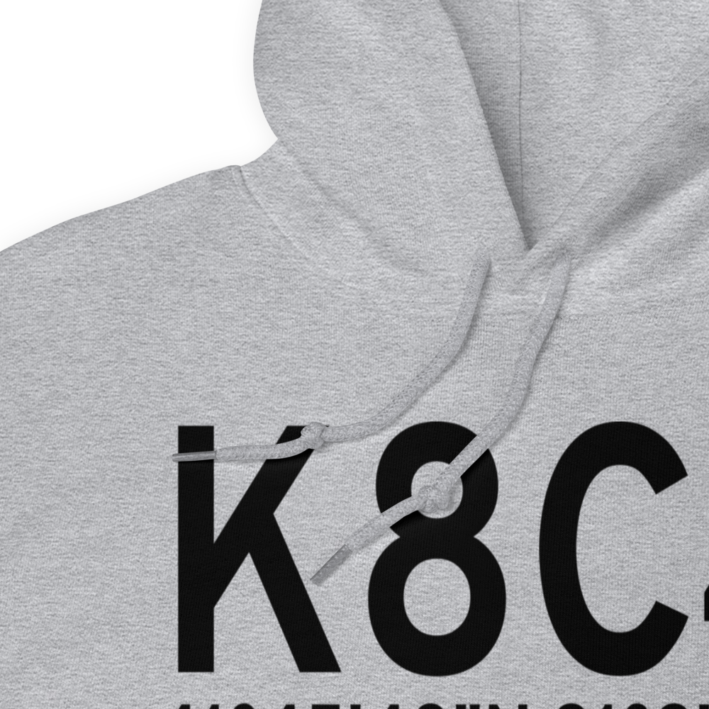 Mathews Memorial Airport (K8C4) ICAO Hoodie Sweatshirt 