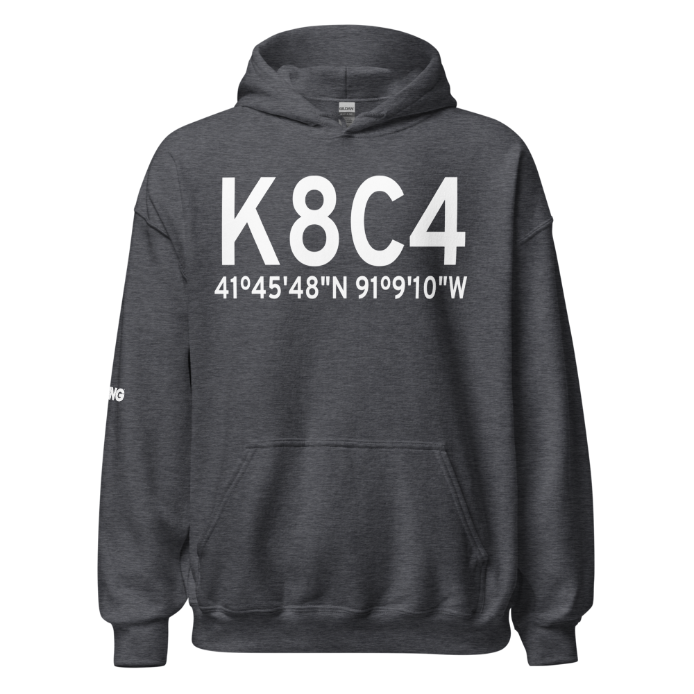 Mathews Memorial Airport (K8C4) ICAO Hoodie Sweatshirt 