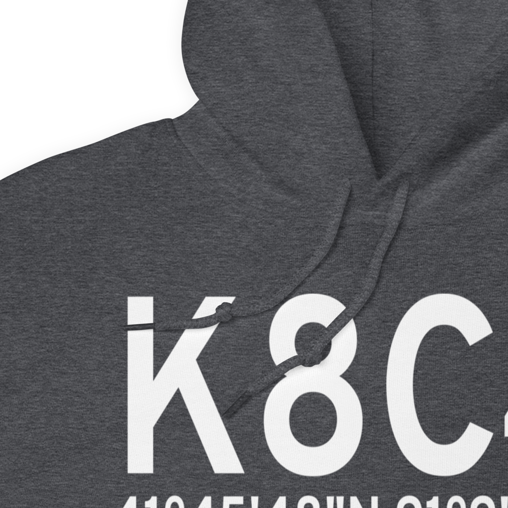 Mathews Memorial Airport (K8C4) ICAO Hoodie Sweatshirt 