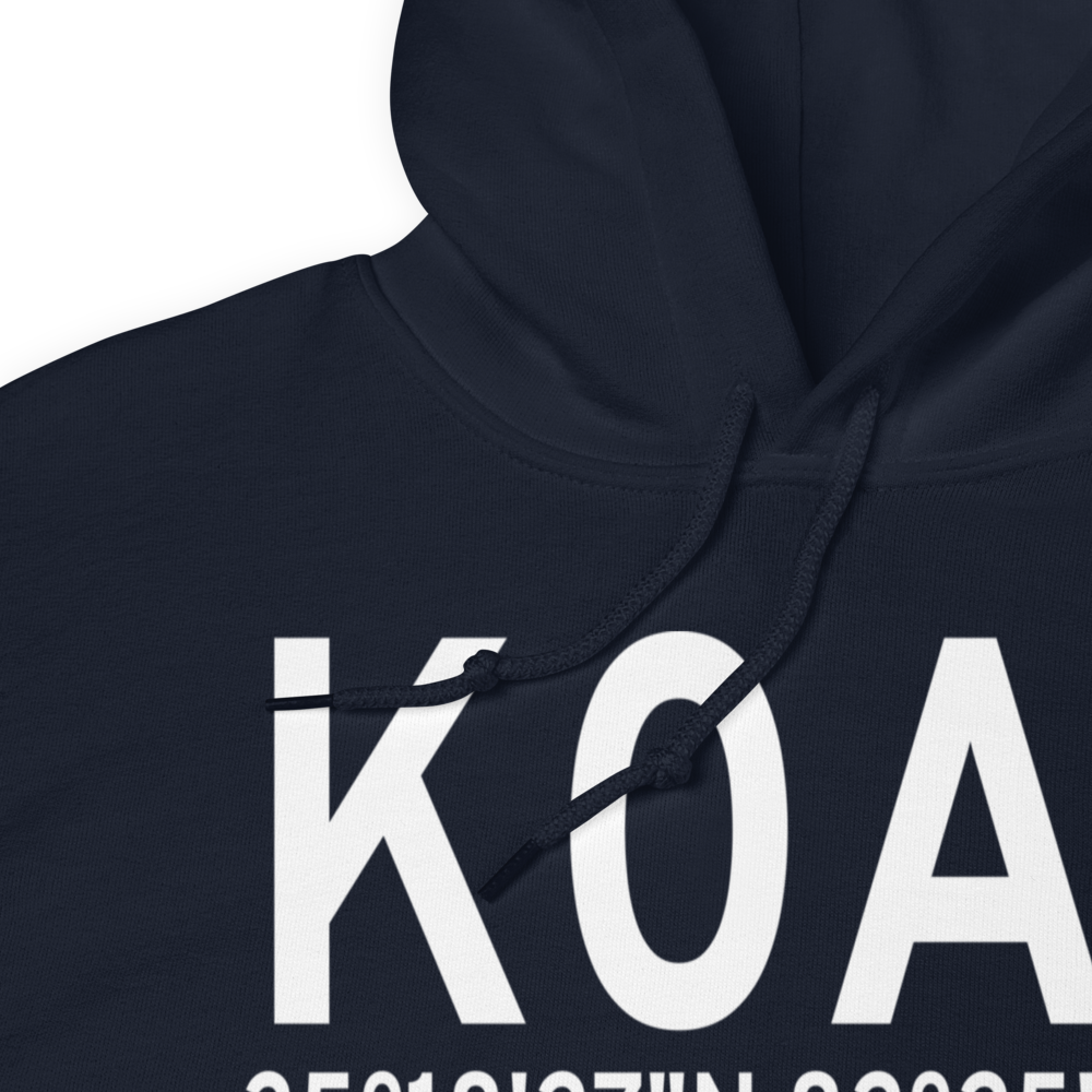 Hendersonville Airport (K0A7) ICAO Hoodie Sweatshirt 