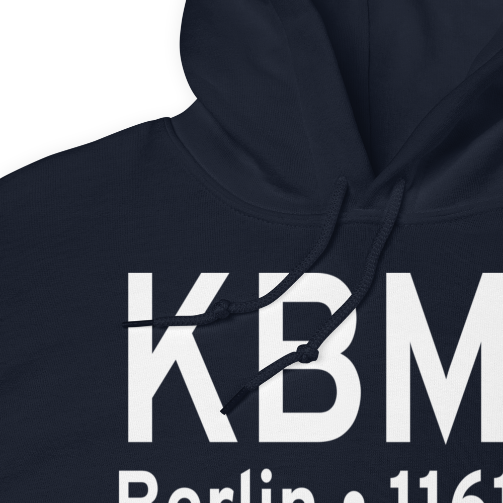 Berlin Regional Airport (KBML) ICAO Hoodie Sweatshirt 