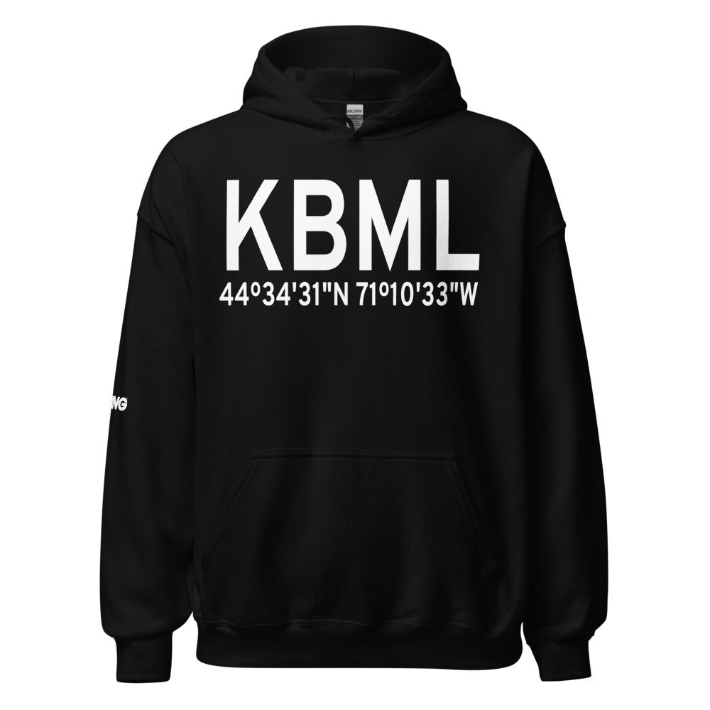 Berlin Regional Airport (KBML) ICAO Hoodie Sweatshirt 