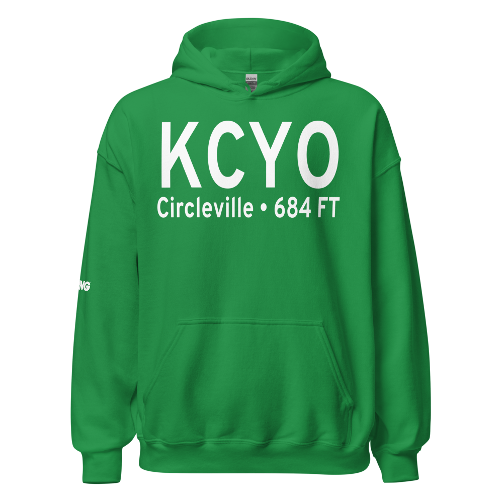 Pickaway County Memorial Airport (KCYO) ICAO Hoodie Sweatshirt 