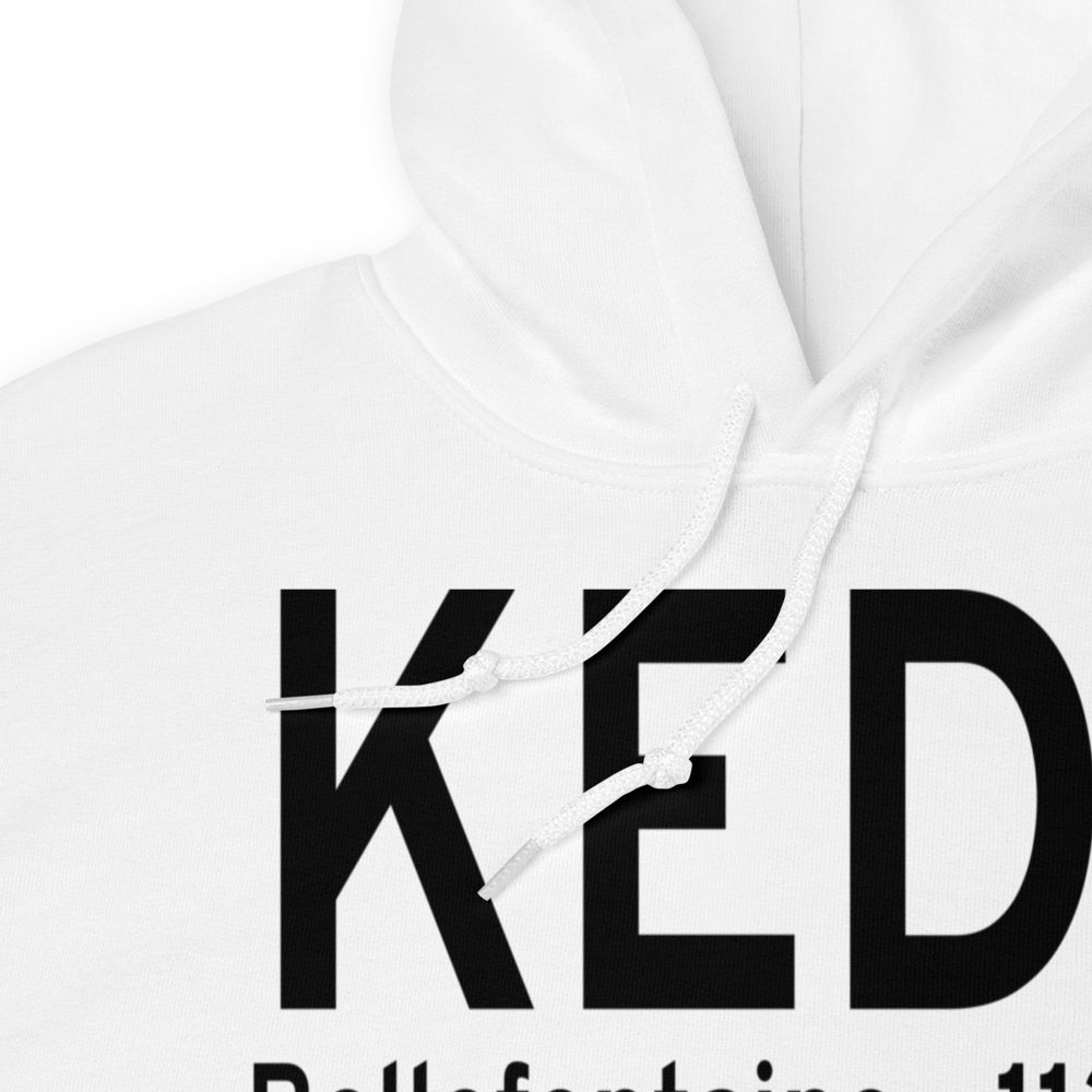 Bellefontaine Regional Airport (KEDJ) ICAO Hoodie Sweatshirt 