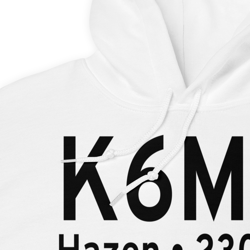 Hazen Municipal Airport (K6M0) ICAO Hoodie Sweatshirt 