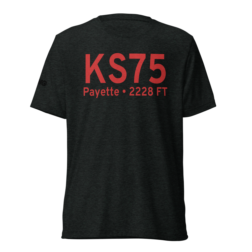 Payette Municipal Airport (KS75) ICAO Tri-blend T-Shirt 