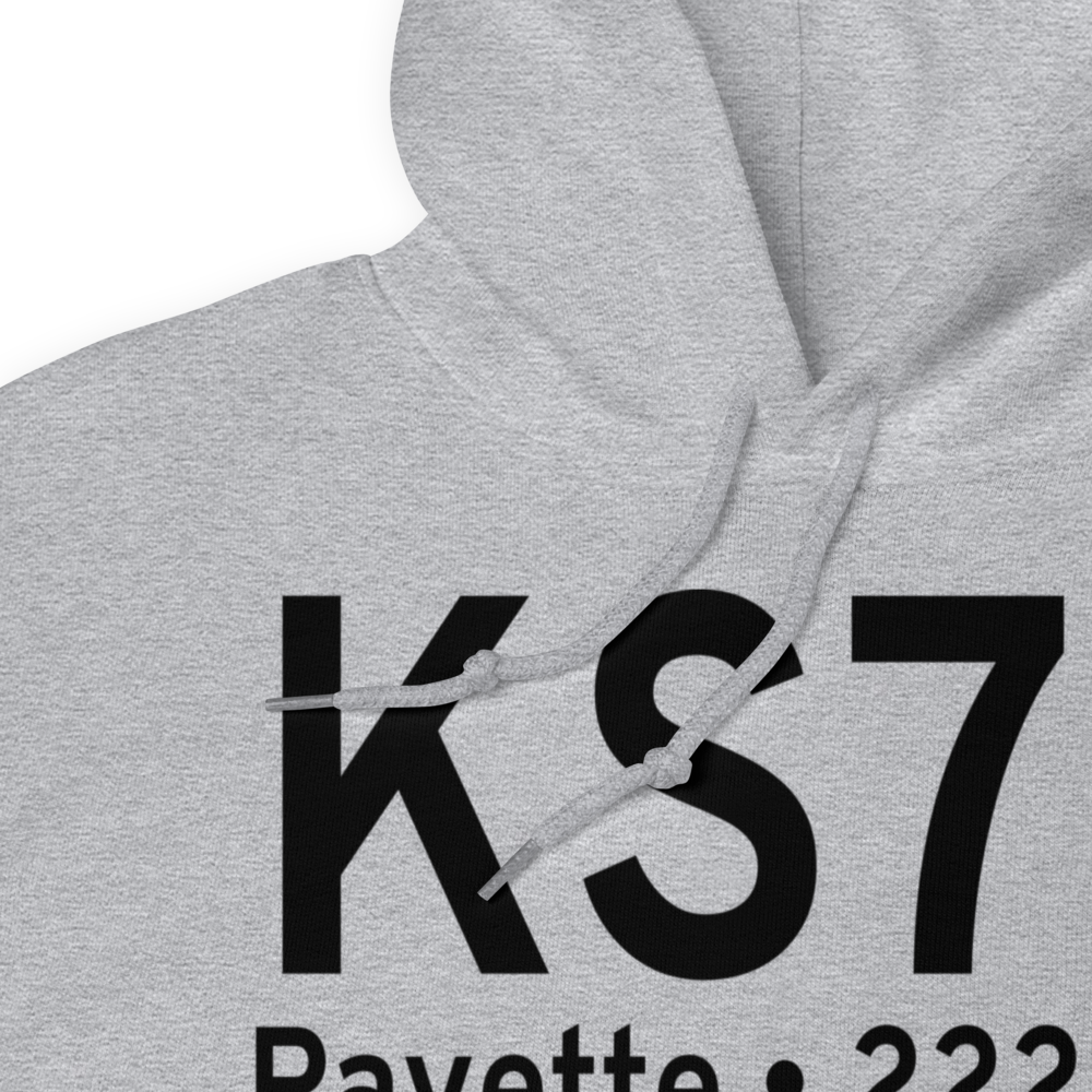 Payette Municipal Airport (KS75) ICAO Hoodie Sweatshirt 