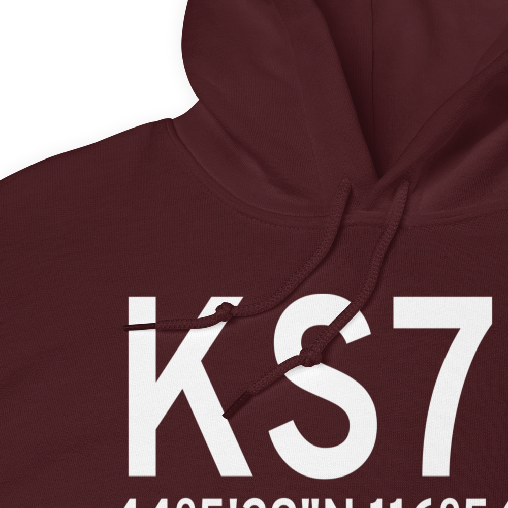 Payette Municipal Airport (KS75) ICAO Hoodie Sweatshirt 