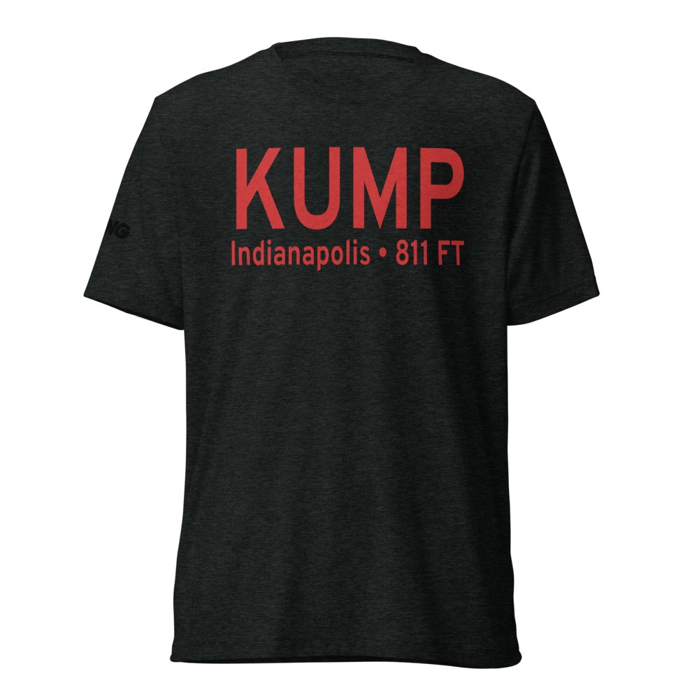 Indianapolis Metropolitan Airport (KUMP) ICAO Tri-blend T-Shirt 